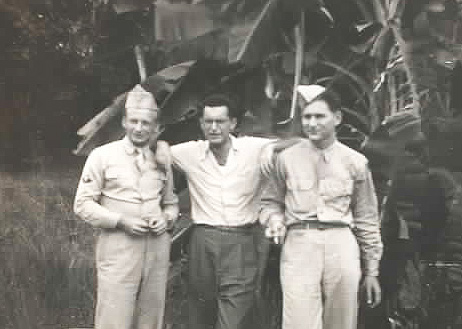 Robert Friend with soldiers
